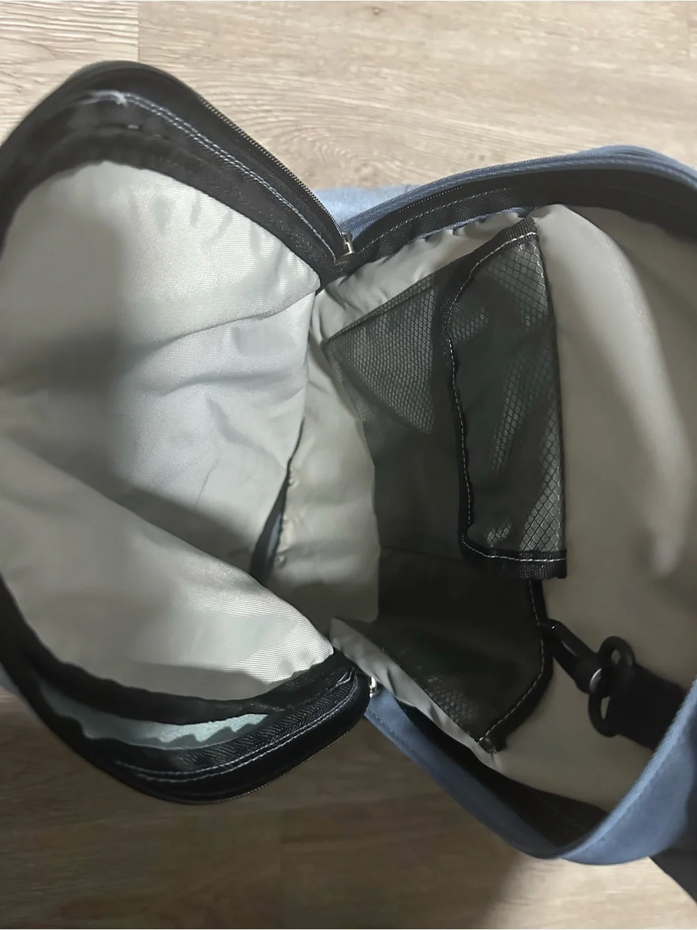 Jansport Airlift 1.0 Light Blue and Gray Men's Backpack with Black Base